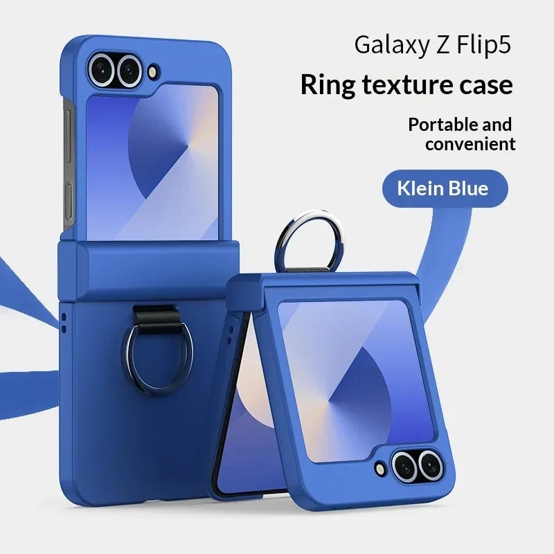 Foldable Ring Full Hinge Flip Phone Case - Viexta