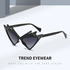 Diamond Shaped Ball Butterfly Sunglasses - Viexta