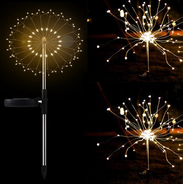 New Ground Plug Solar Fireworks Light