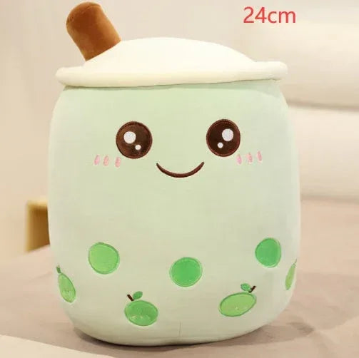 Fruit Drink Plush Stuffed Strawberry Boba Tea Cup Toy - Viexta