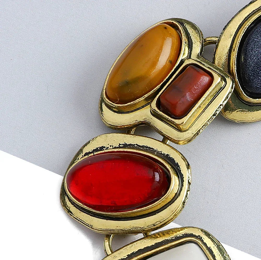 natural-stone-geometric-crystal-glass-bracelet - Viexta