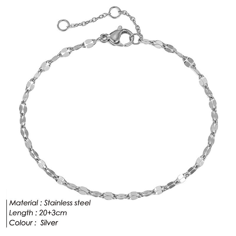 Niche Women's Stainless Steel Anklets