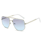 Fashion Square Metal Double Beam Sun Glasses - Viexta