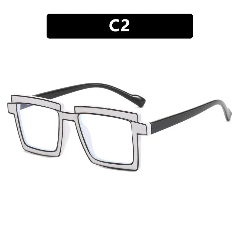 quadratic-plain-ins-square-anti-blue-ray-tr90-glasses - Viexta