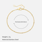 Electroplated Round Bead Stainless Steel For Women