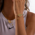 Tennis Racket Pendant Necklace - Viexta