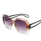 Large frame sunglasses with gradient - Viexta