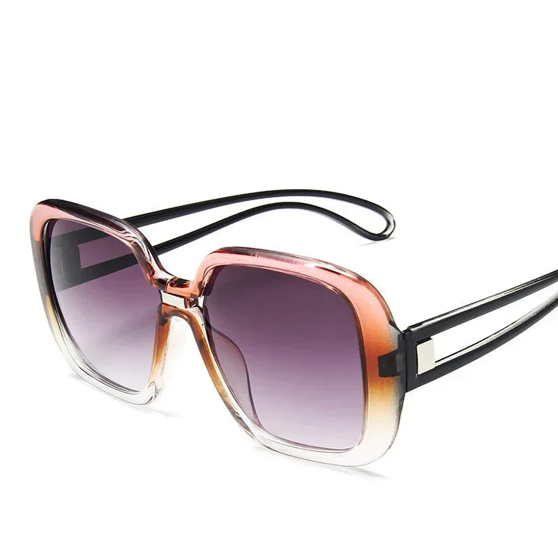 Large frame sunglasses with gradient - Viexta