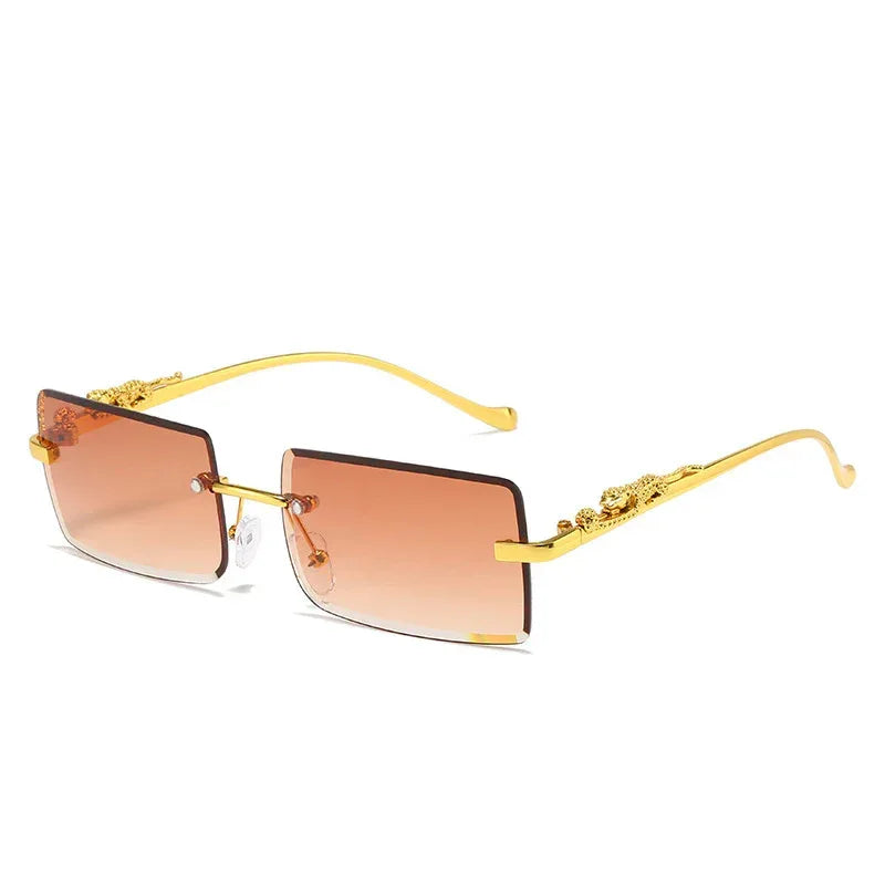 square-frameless-trimming-sunglasses - Viexta