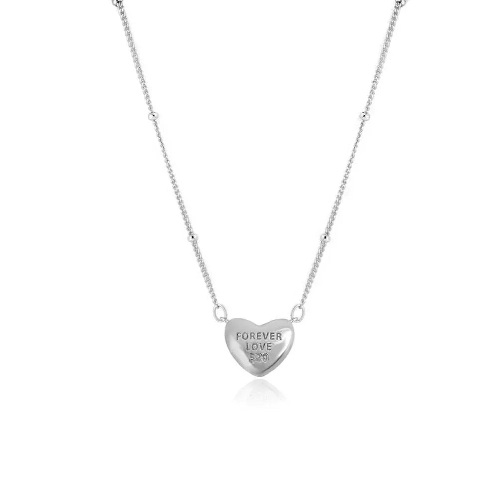 Three-dimensional temperament heart-shaped clavicle chain - Viexta