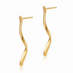 Irregular Line Design Ear Studs - Viexta