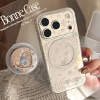 Glitter Snowman Magnetic Stand iPhone Case