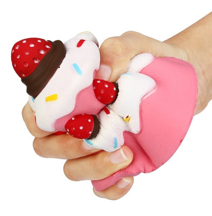 Jumbo Strawberry Cake Scented Squishy toy