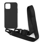 Solid Color Lanyard iPhone Case