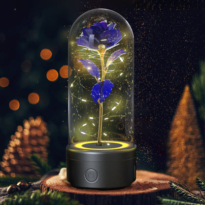 2 In 1 Rose LED Light with Bluetooth Speaker