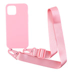 Solid Color Lanyard iPhone Case
