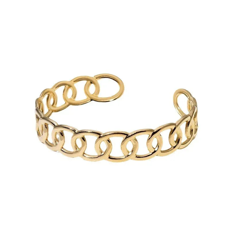 stainless-steel-open-ended-bracelet - Viexta