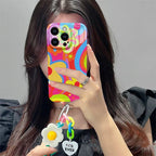 Little Yellow Flower Wrist Strap iPhone Case - Viexta