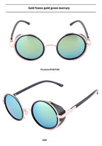 round-retro-uv-protection-sunglasses - Viexta