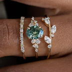 three-piece-temperament-flower-ring - Viexta