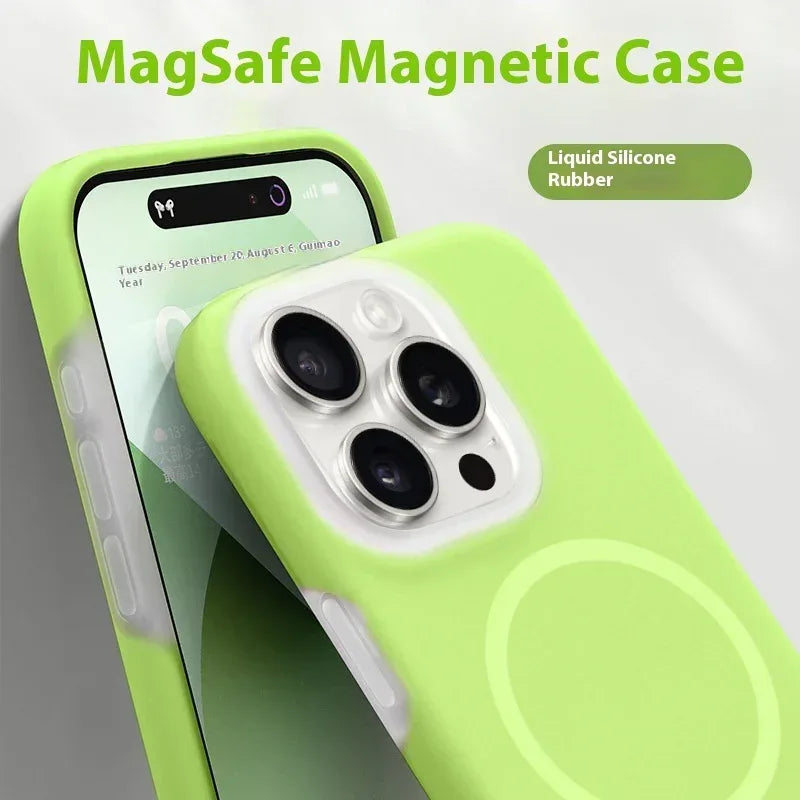 Jelly Magnetic Liquid Silicone iPhone Case - Viexta