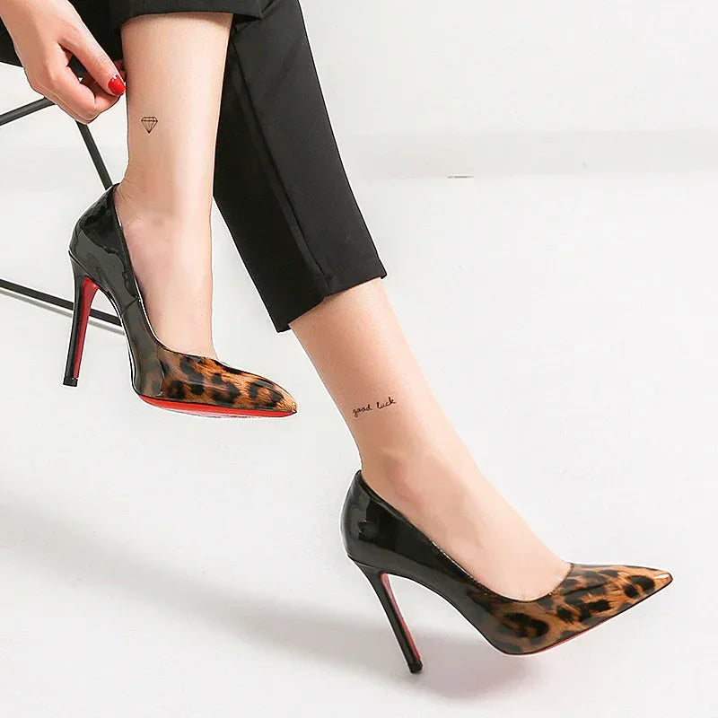 new-leopard-pointed-high-heels-for-women - Viexta