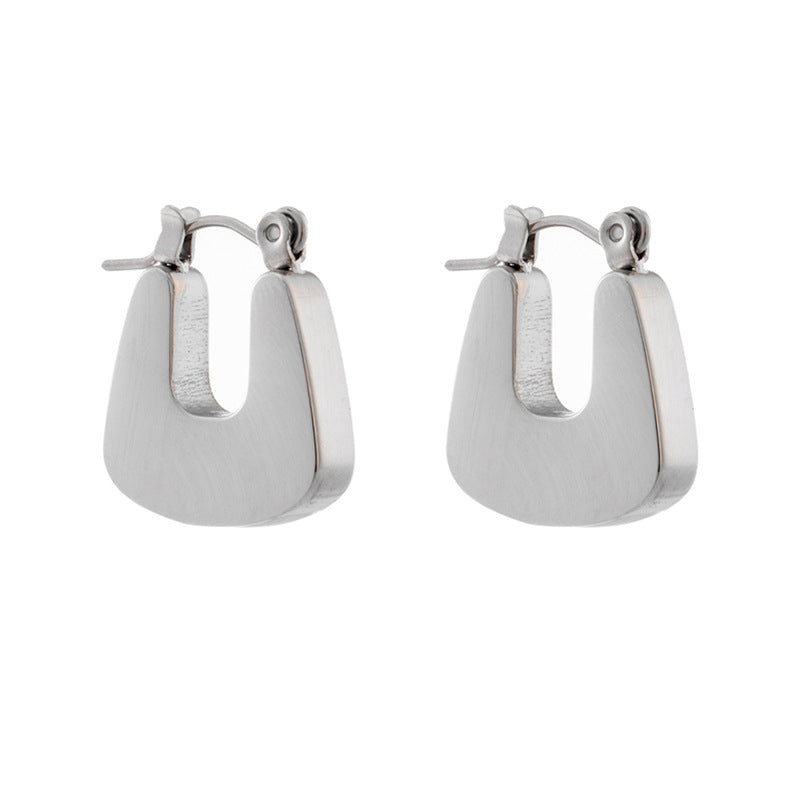 Gold Chunky Cabled Earrings