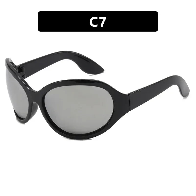 Large Rim Exaggerated Internet-famous Sunglasses - Viexta