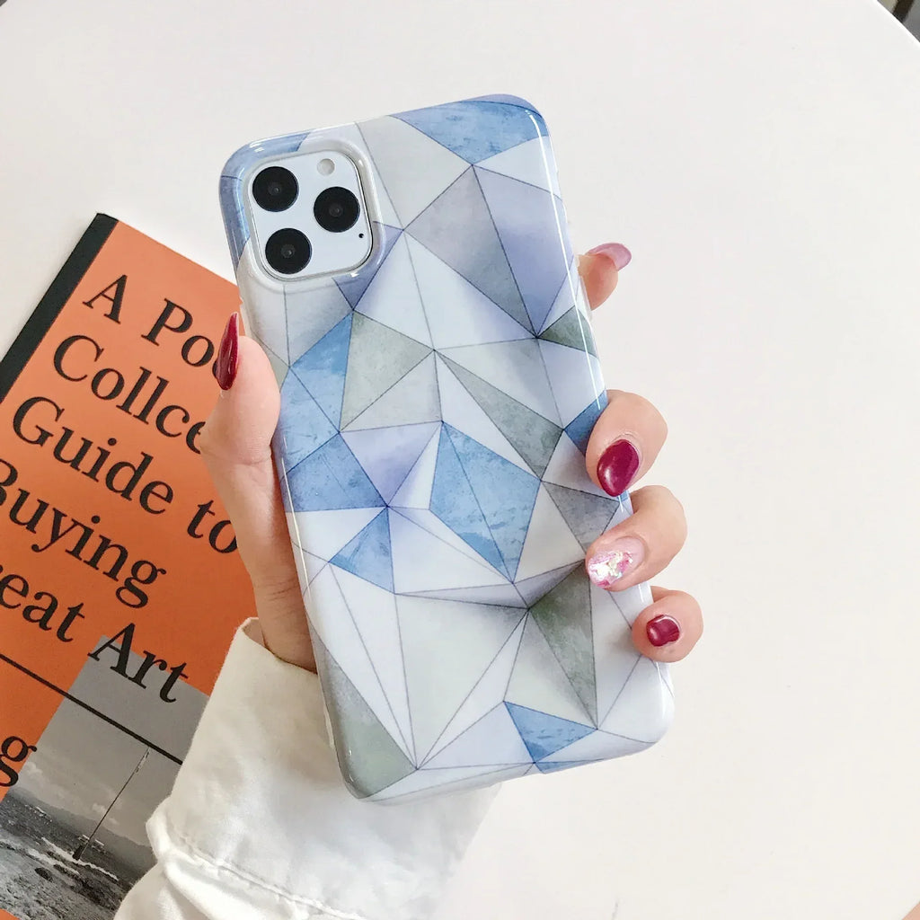 Geometric Marble Cases for IPHONE - Viexta
