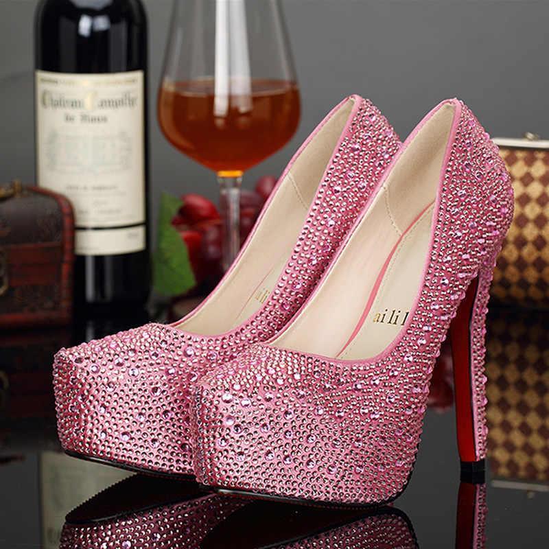 plus-size-crystal-super-high-heels - Viexta