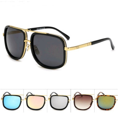 Metal trend shooting sunglasses