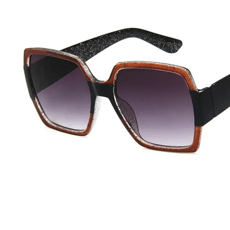 Colorful glitter retro sunglasses - Viexta