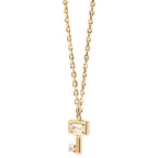S925 Sterling Silver Locke & Key Necklace - Viexta