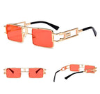 Steampunk men metal frame sun glasses for women - Viexta