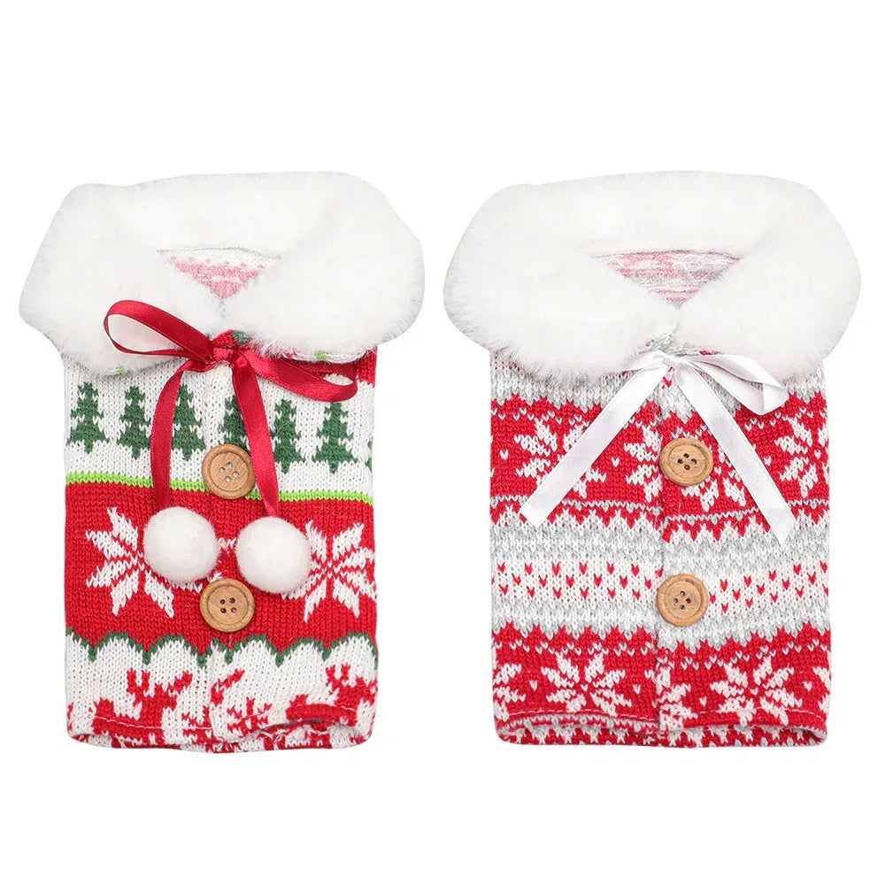 christmas-decorations-christmas-wine-bottle-socks - Viexta