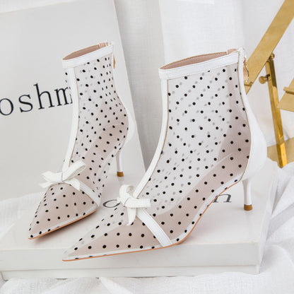 Sweet Slimming Polka Dot Heels