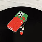 Red Strawberry Silicone Anti Drop iPhone Case - Viexta
