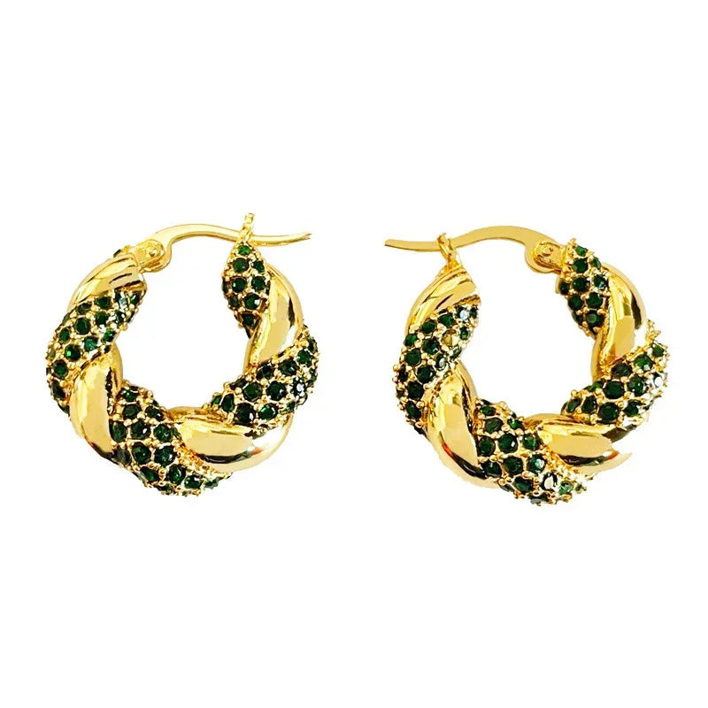 Zircon Graceful Hoops - Viexta