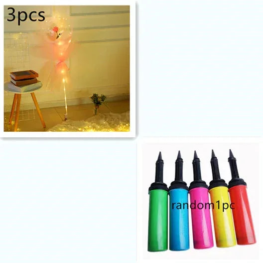 LED Luminous Balloon Rose Bouquet - Viexta