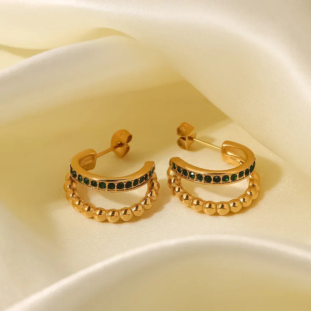 Versatile C- Shaped Double-layer Balls Hoops - Viexta