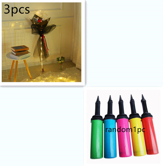 LED Luminous Balloon Rose Bouquet