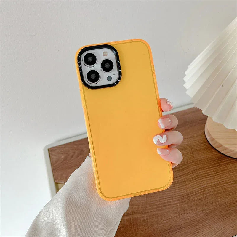 Alphabet Candy Solid Color Anti-fall iPhone Case - Viexta