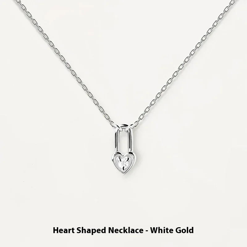 S925 Sterling Silver Locke & Key Necklace - Viexta