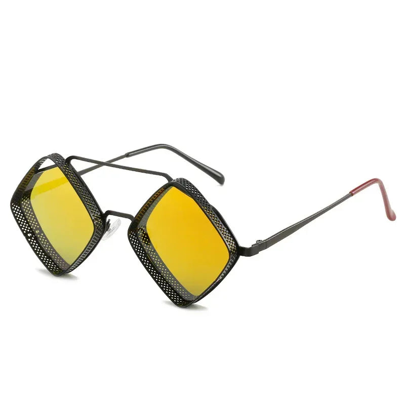 fashion-metal-rhombus-beam-sunglasses - Viexta