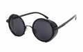 UV400 Retro Metal Round Frame Sunglasses - Viexta