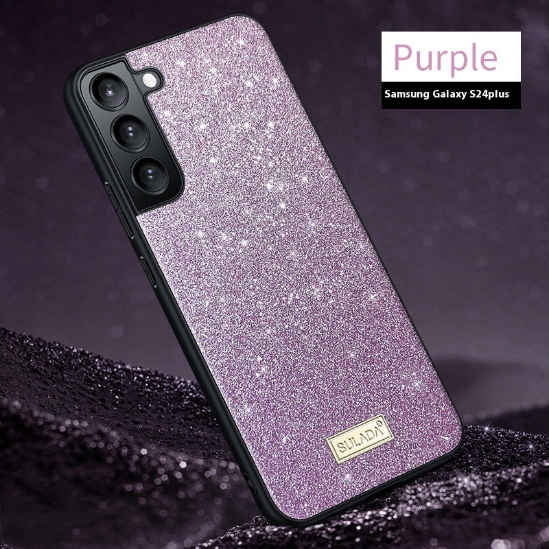 Glitter Leather Case Drop-resistant Samsung Phone Case