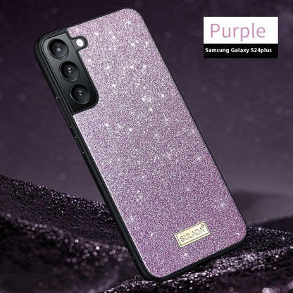 Glitter Leather Case Drop-resistant Samsung Phone Case