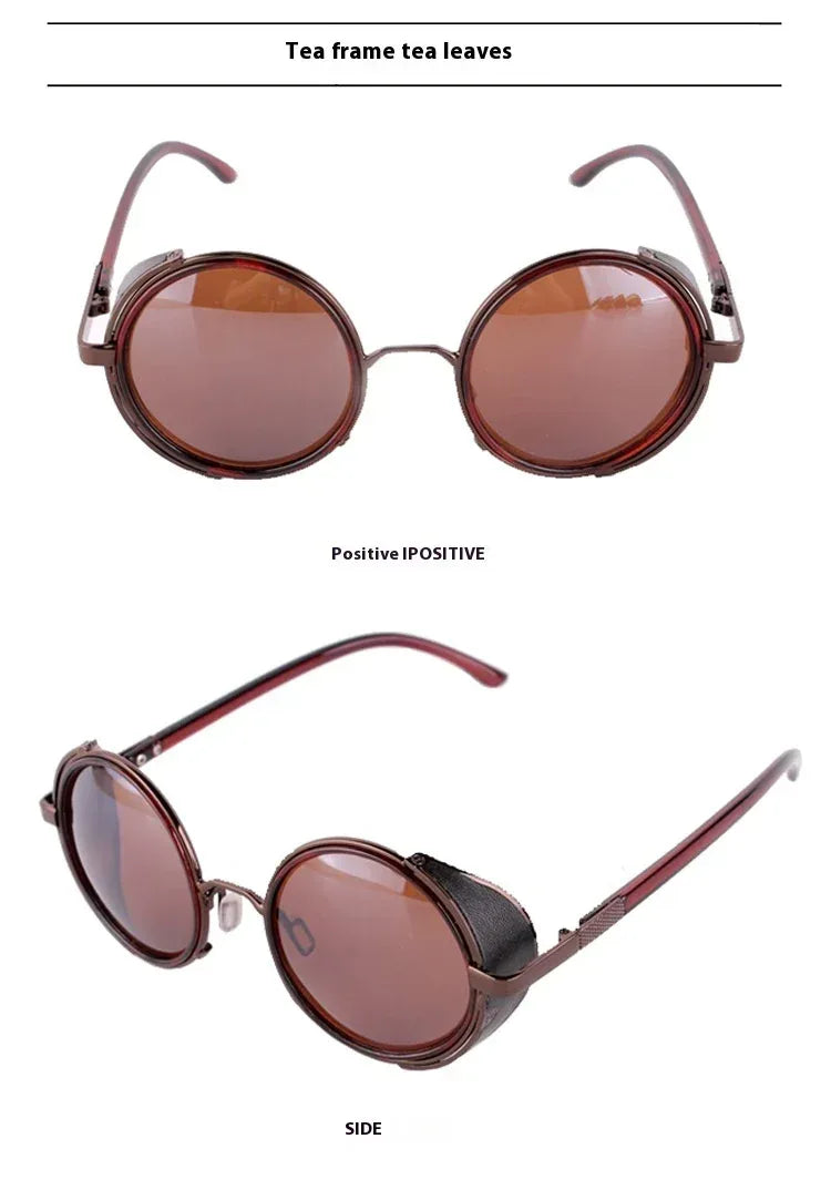 round-retro-uv-protection-sunglasses - Viexta