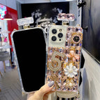 Luxury Rhinestone Diagonal Span iPhone Case - Viexta