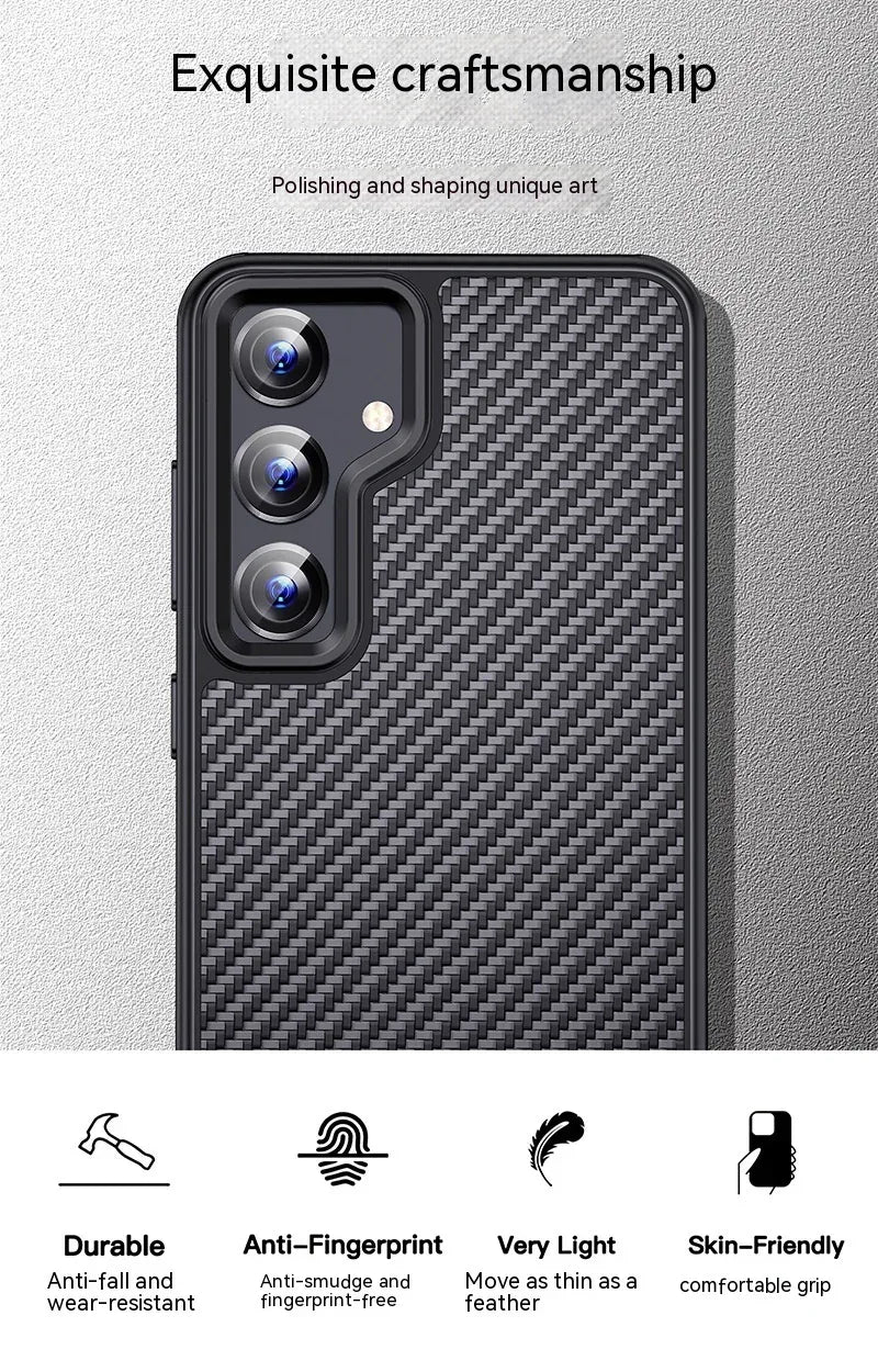 Aramid Fiber Frosted Samsung S23 Series Case - Viexta